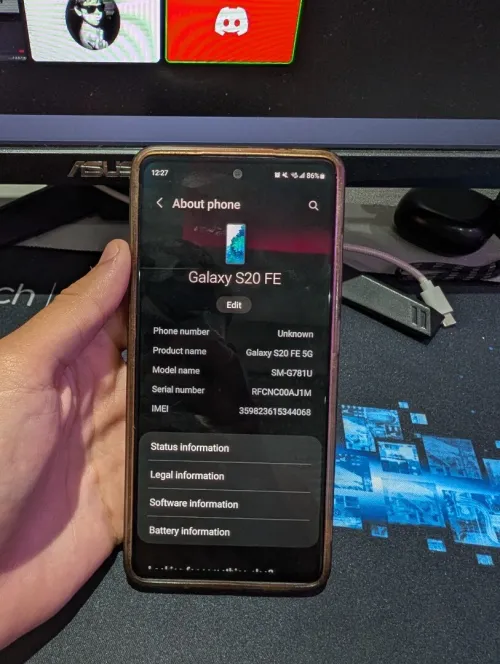Samsung Galaxy s20 fe 5g