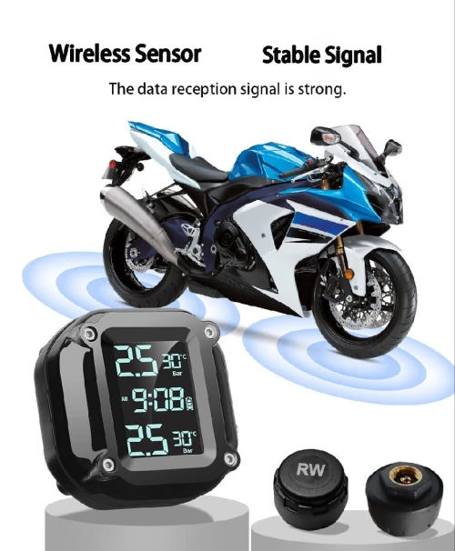 Capteur pression des pneus moto 