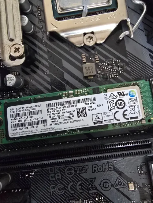 PC Combo i9-11900F / 16GB RAM DDR4 3600 / 1TB NVMe Samsung