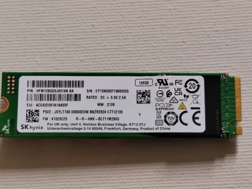 SSD M.2 NVMe SK hynix 128 Go PCIe