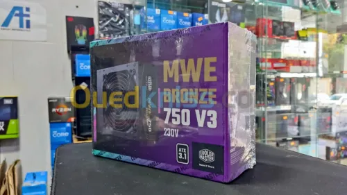 COOLER MASTER MWE BRONZE 550W V3 / 650W V3 / 750W V3 - ALIMENTATION 80 PLUS BRONZE ATX 3.1 