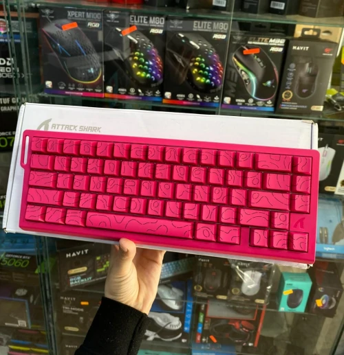 CLAVIER ATTACK SHARK  MAGNETIC PINK  X68 HE