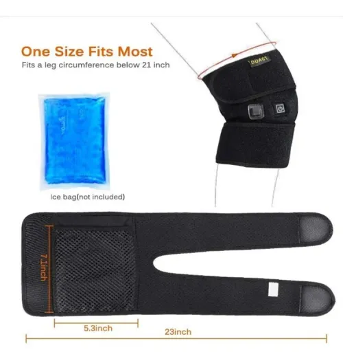 Genouillères chauffantes pour le soulagement de la douleur arthritique Genou Coussin chauffant