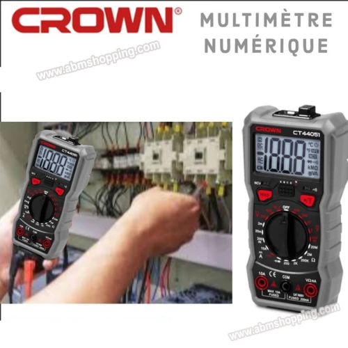  MULTIMETRE metrix DIGITAL 600V CROWN CT44051