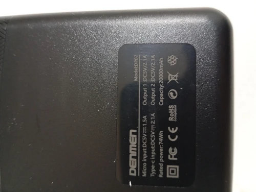 DENMEN DP07 POWER BANK 20000mAh