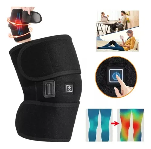 Genouillères chauffantes pour le soulagement de la douleur arthritique Genou Coussin chauffant