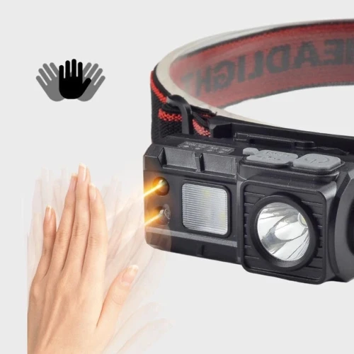 Lampe frontale LED XPE+RGB Multifonction PHE180 degrés LL-6541