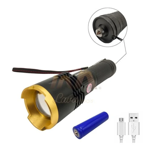 Lampe Torche professionel Rechargeable 5 Modes 