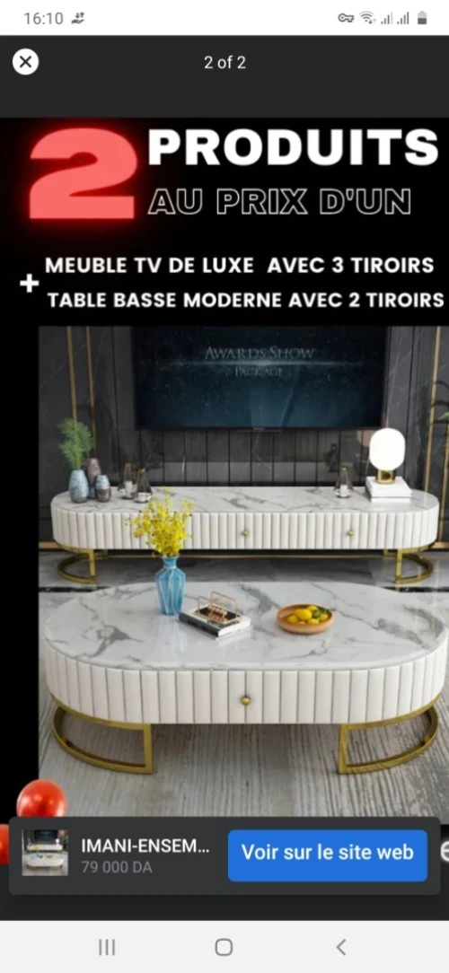 Table tv et salon