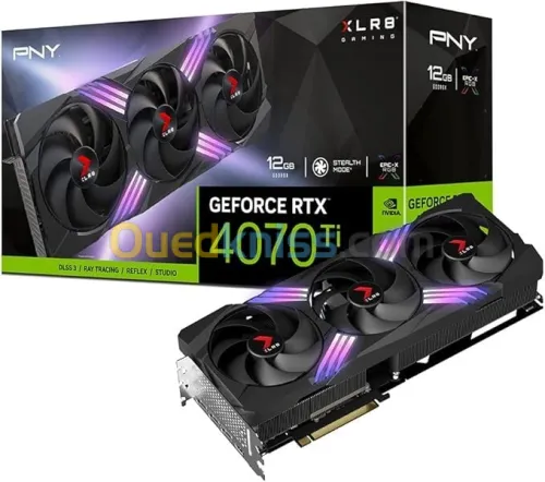 carte graphique PNY RTX 4070TI OC 12GB XLR8