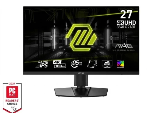 ECRAN MSI MAG 274UPF E2 27" 4K UHD/RAPID IPS /160HZ /0.5MS / STAND ADJUSTABLE/ BLACK