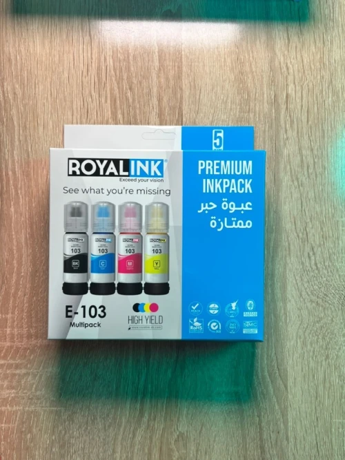 PACK ENCRE ( EPSON - CANON - UNIVERSAL - SUBLIMATION ) ROYALINK 1ER CHOIX