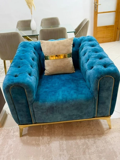 Fauteuil une place anti tache Dimension : 1mètre X 1 mètre