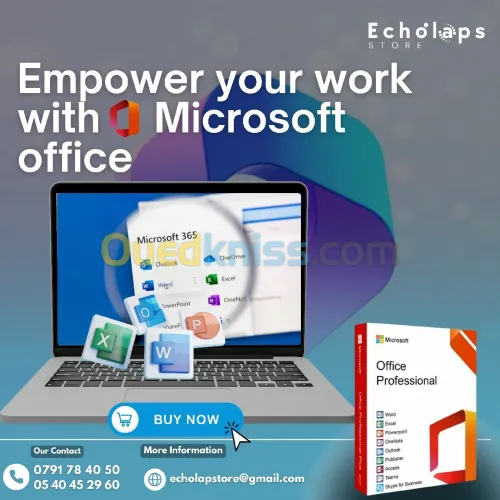 Microsoft 365 Original - Suite Complète Office, 1 To de Stockage OneDrive, Teams Pro, Outlook Pro