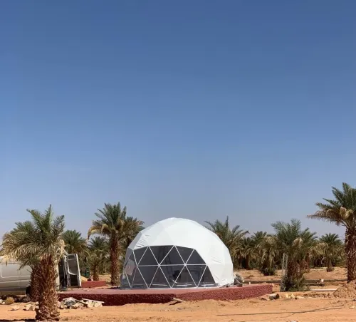 fabrication dome géodésique .Soudure de la bâche en pvc