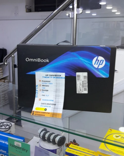 LAPTOP HP OMNIBOOK 7 NGAI 17-DC0008CA ULTRA 7 258V 32G 1To NVME RTX 4050 8G 17,3" FHD