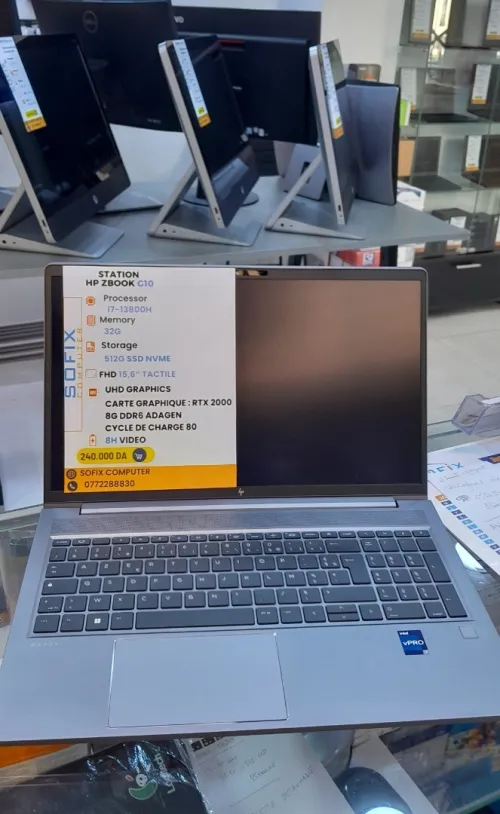 STATION HP ZBOOK G10 i7-13800H 32G 512G SSD NVME 15,6" TACTILE.