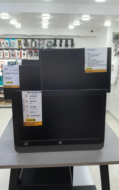 ALL IN ONE HP PRO ONE 400 G1 i3-4130T 8G 256G SSD 19,5" FHD