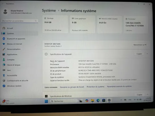 Surface Laptop studio 2