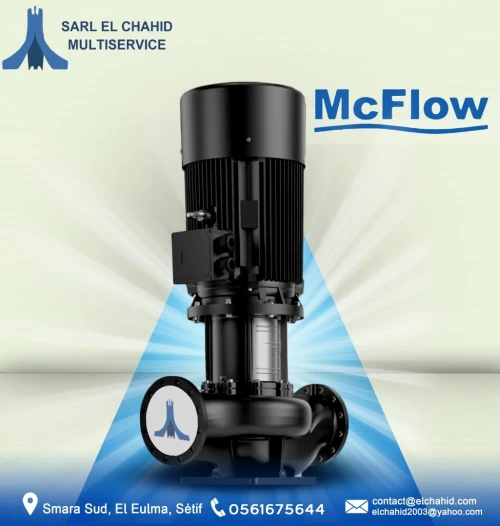 POMPE VERTICAL  DE CIRCULATION EN LIGNE PTD McFlow