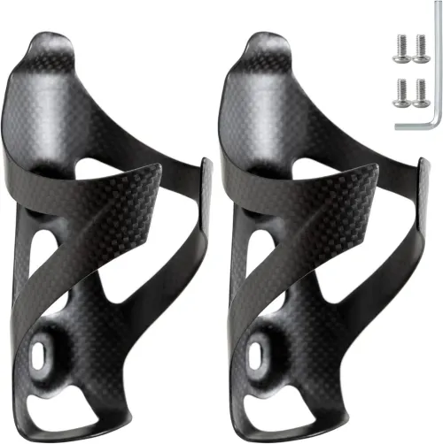 Porte-Bouteille Carbone pour Vélo Porte Gourde VTT Vélo Route Noir Mat