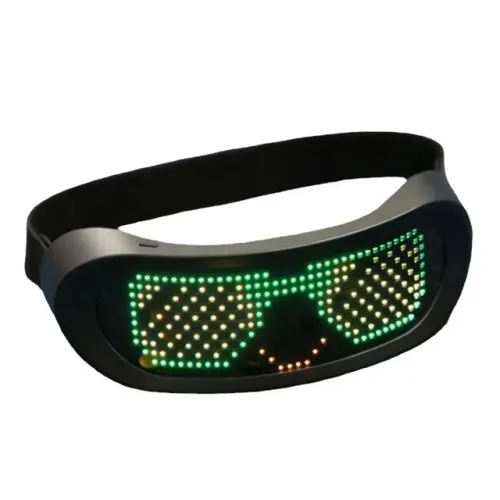 Lunettes LED dynamiques lumineuses Premium, pleine couleur, clignotantes