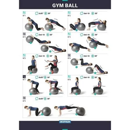 Décathlon Domyos Gym Ball Stable  Anti-Burst 