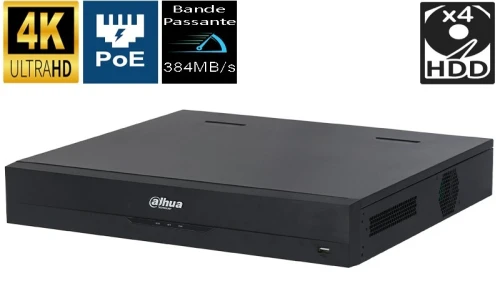 ENREGISTREUR VIDEO RESEAU 4CH /8CH/ 16CH POE DAHUA TECHNOLOGY