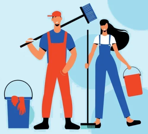 Femme de ménage - entreprise de nettoyage fin de chantier