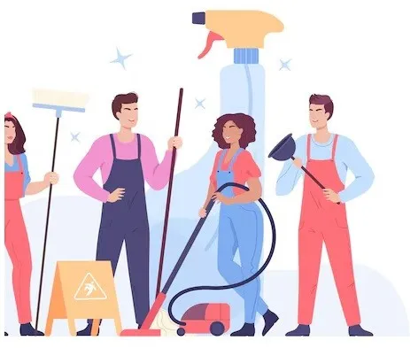 Entreprise de nettoyage service de nettoyage quotidien, fin de chantier industriel, femme de ménage