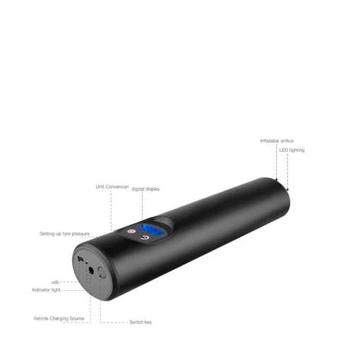 Compresseurs d'Air électrique Rapide Sans fil Pour Gonflage de Pneus, avec Ecran LCD
