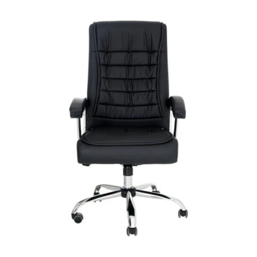 Chaise de Bureau Présidentiel LUXE avec base pivotante et ressorts ensachés