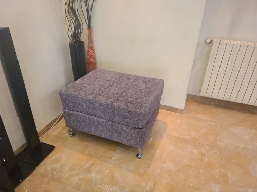 Salon gris en L
