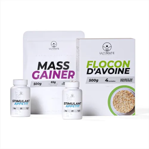 Mass Gainer + Flocon Avoine + 2x Stimulants appétits 