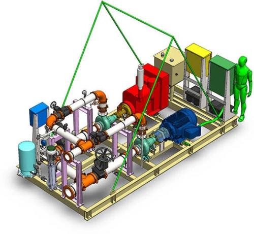 Conception fabrication et installation de locaux techniques pour la distribution des fluides.