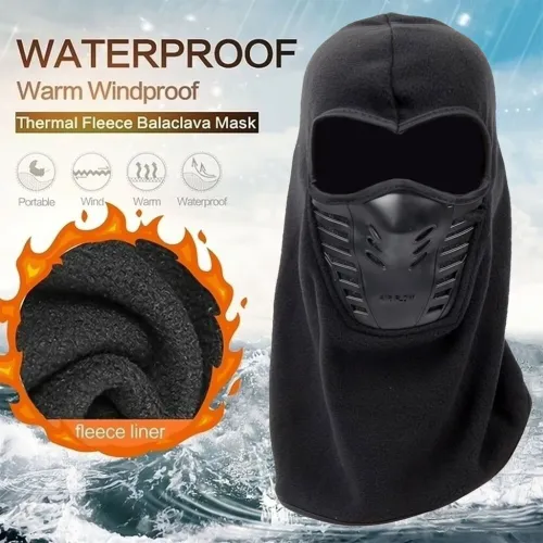 Pack Moto Hiver Cagoule Excefore en Polaire  Gants Pro Biker respirants
