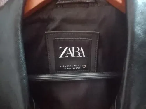 Blouson noir ZARA cuir