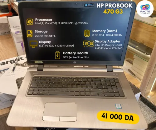 LAPTOP HP PROBOOK 470 G3 /CPU I3 6TH /RAM 8G /256 SSD