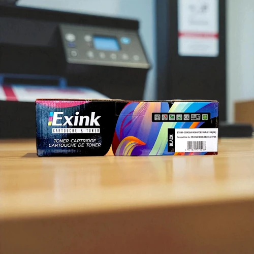 Toner Compatible Universal Exink Noir 725 / CB 435A / 436A / CE 285A / 278A (2K) -BK
