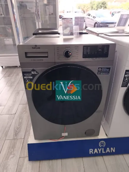 Machine À Laver Automatique Marque Raylan Gris 10.5Kg