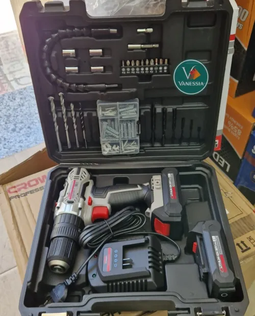 Caisse visseuse perceuse crown 20V 2 batterie
