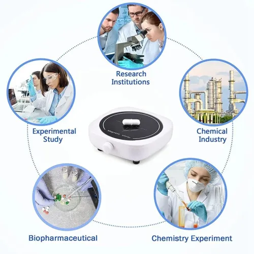 Agitateur magnétique, mélangeur d'agitation de laboratoire, 2L 3000tr/min connection Type C