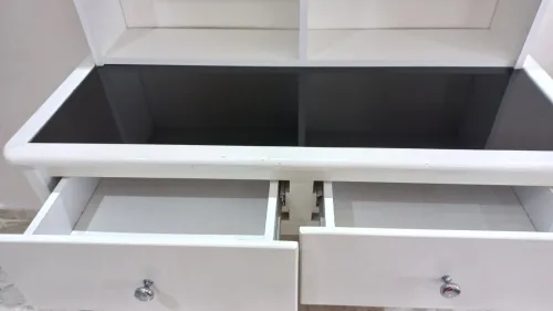 bureaux bois rouge