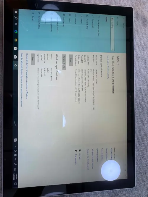 Microsoft 7 pro+ 16/256 i7