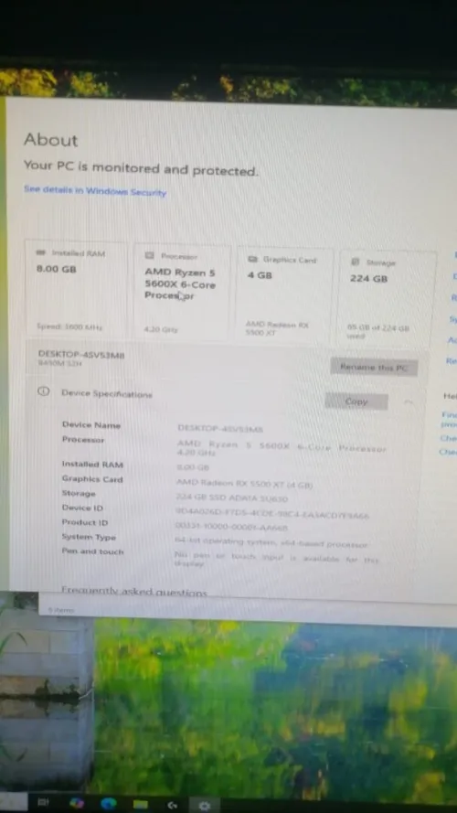 Pc gamer R5 5600x  Carte mar amd450m Ram 8 3200h  Gpu rx 5500xt  B animontasio 500w coler master  Ecran acer 165 hrs  Souri g502 pro Casc hoco gaming Clavie monster micanic  Birou