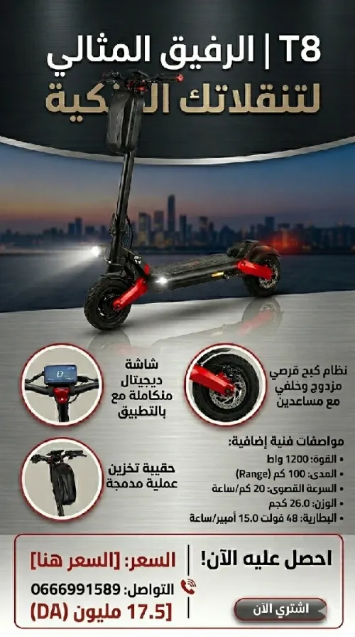 isinwheel T8 Electric Scooter