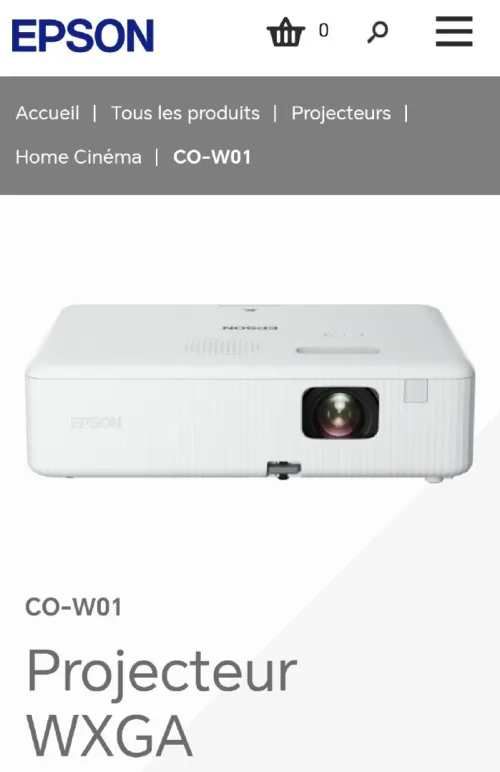 Datashow epson co-w01