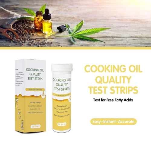 Bandes de test de qualité de l'huile de cuisine