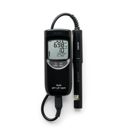 pH-EC-TDS-C-mètre professionnel, compact, étanche, 