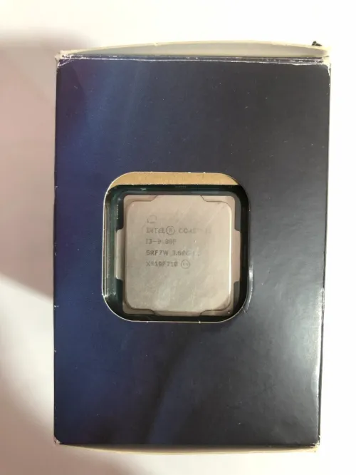 Processeur Intel Core i3-9100F (boîtier + ventilateur)